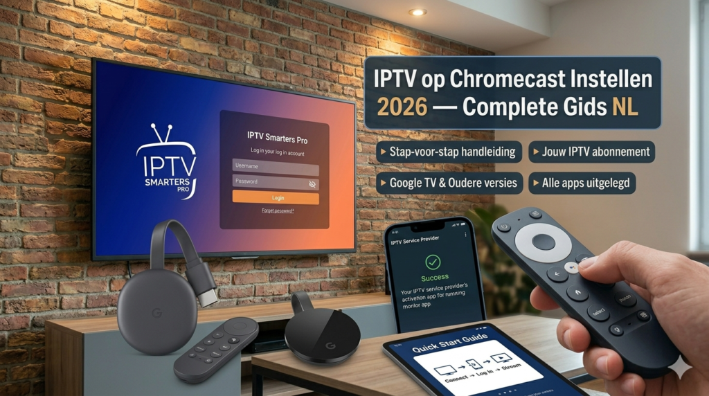 IPTV Chromecast instellen — complete handleiding 2026